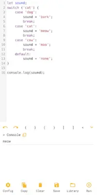 JavaScript Editor android App screenshot 7